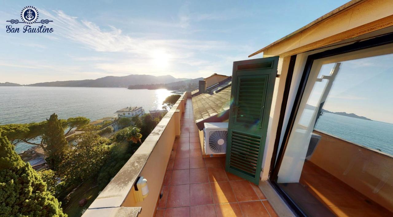 Welcome Riviera - Attico San Faustino 165 Mq Piu 110 Mq Di Terrazza- In Villa 700 ,Vista Mare Strepitosa-100 M Dalla Spiaggia-Parking Esclusivo Rapallo Buitenkant foto