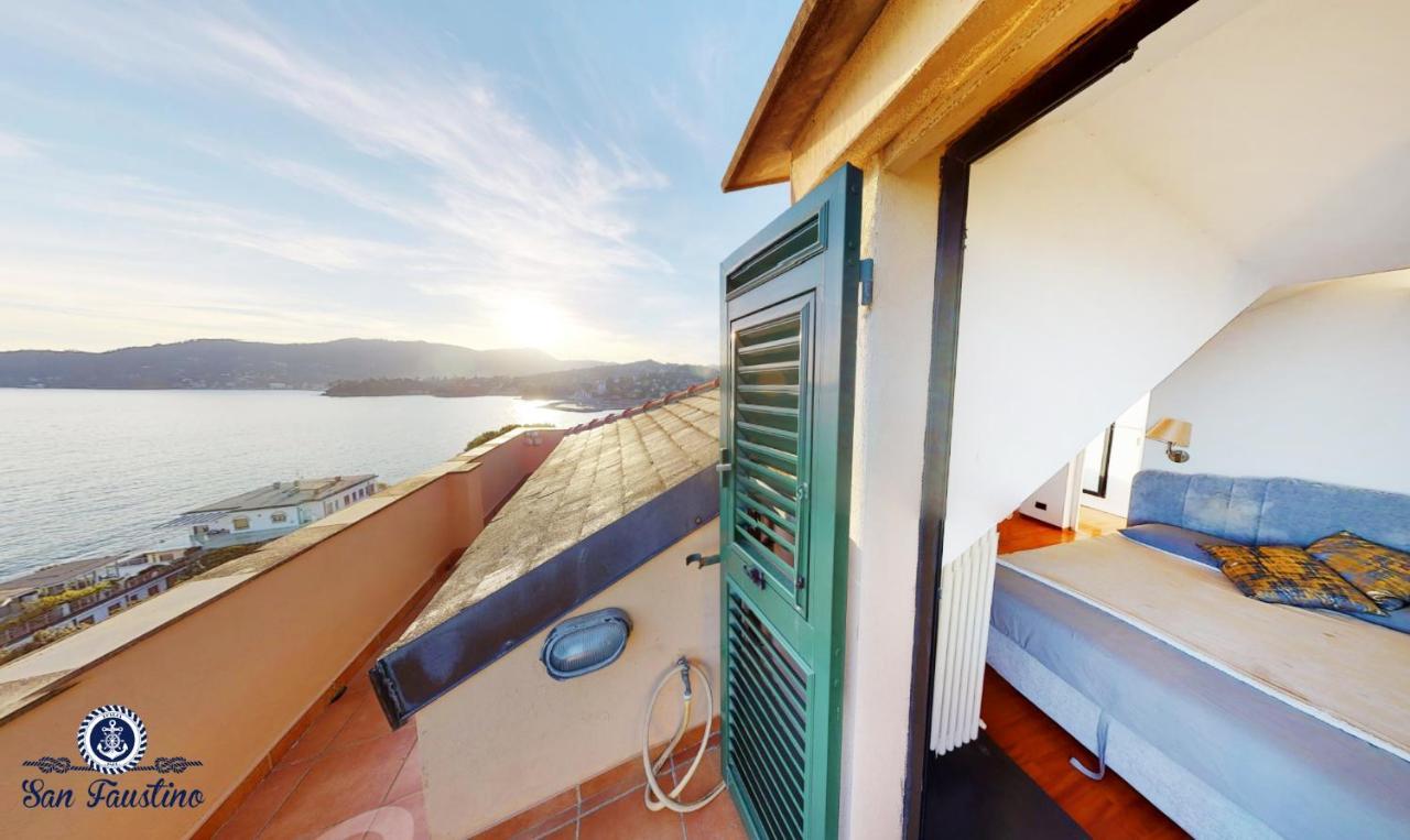 Welcome Riviera - Attico San Faustino 165 Mq Piu 110 Mq Di Terrazza- In Villa 700 ,Vista Mare Strepitosa-100 M Dalla Spiaggia-Parking Esclusivo Rapallo Buitenkant foto