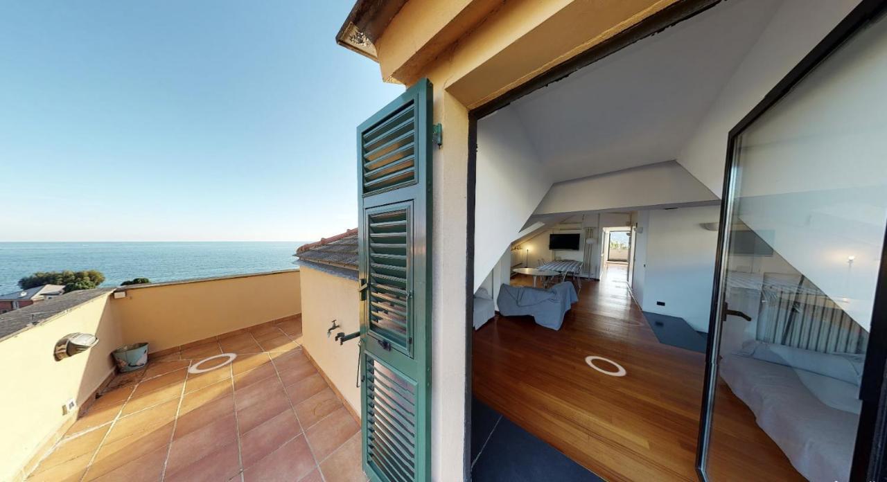 Welcome Riviera - Attico San Faustino 165 Mq Piu 110 Mq Di Terrazza- In Villa 700 ,Vista Mare Strepitosa-100 M Dalla Spiaggia-Parking Esclusivo Rapallo Buitenkant foto