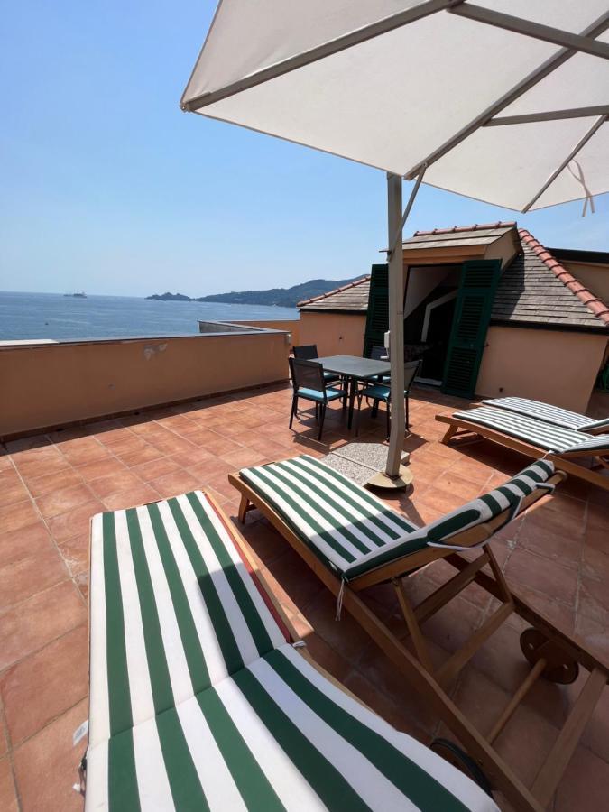 Welcome Riviera - Attico San Faustino 165 Mq Piu 110 Mq Di Terrazza- In Villa 700 ,Vista Mare Strepitosa-100 M Dalla Spiaggia-Parking Esclusivo Rapallo Buitenkant foto